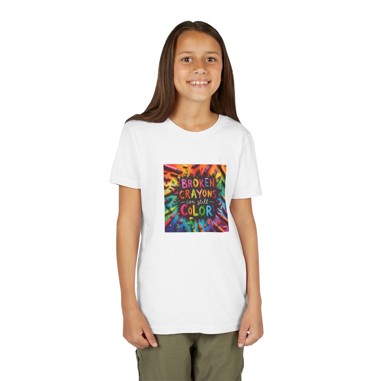 "Broken Crayons Still Color" Youth Tee (Available in Adult & Child Sizes)